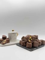 Lokum mit Granatapfel-Pistazien-Schokolade