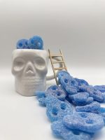 Totenköpfe Blau Sauer vegetarische  Candy – Bild 6